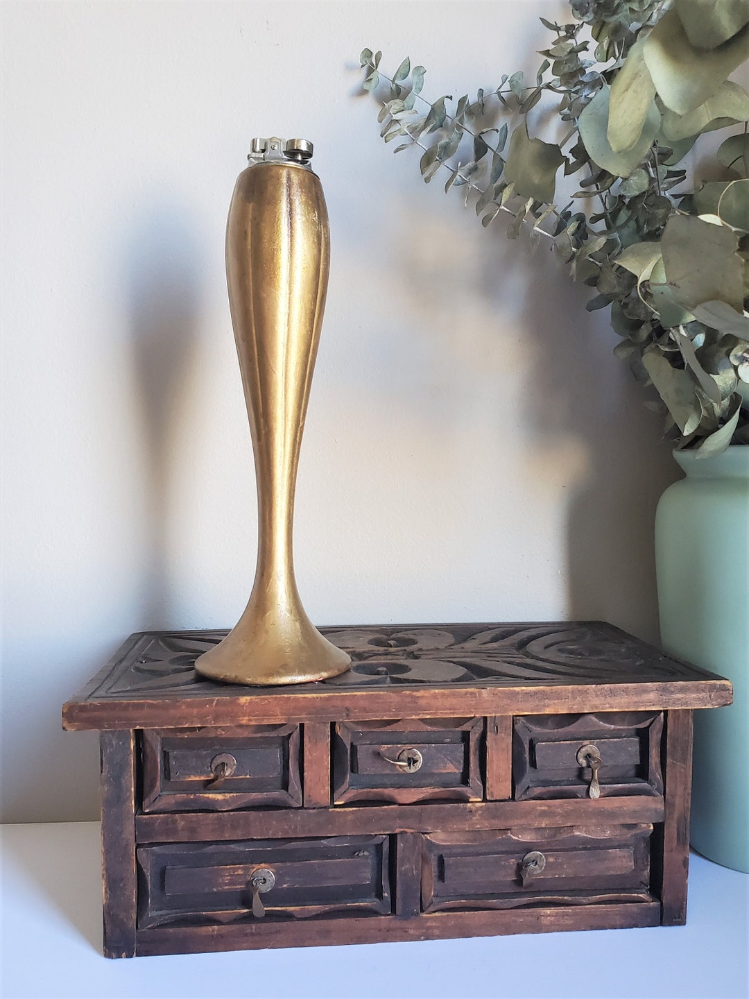 Vintage Large Table Lighter Anthony Freeman USA 272 Table Etsy