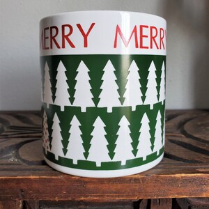 Vintage God Jul-mugg, Julgransmugg, Julkaffemuggar, Julglas, Tillverkad i Japan bild 4