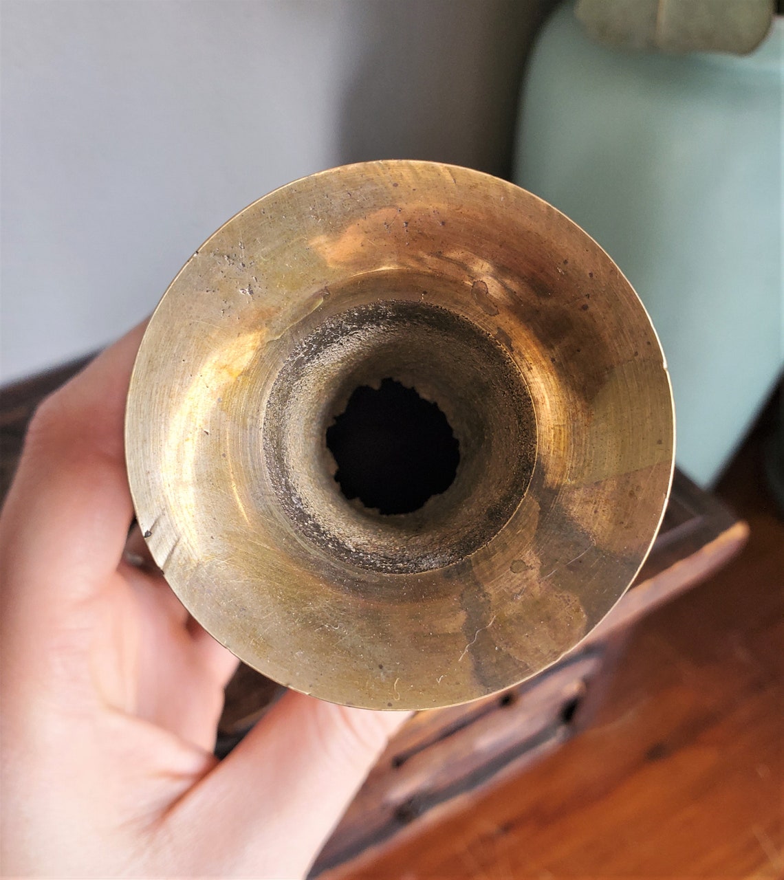 Vintage Brass Rope Vase Brass Vase Brass Bud Vase Brass Etsy