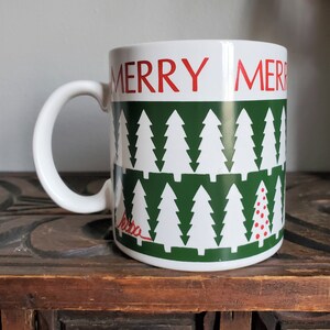 Vintage God Jul-mugg, Julgransmugg, Julkaffemuggar, Julglas, Tillverkad i Japan bild 3