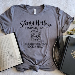 Sleepy Hollow Pumpkin Farm T-Shirt | Reading Shirt | Halloween Lovers Tee | Fantasy