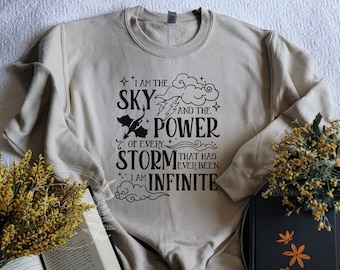 I AM THE SKY Sweater | Officially Licensed | Fourth Wing | Rebecca Yarros| Romantsy