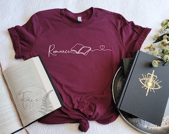 Romance Reader T-Shirt: Book Lover Graphic Tee