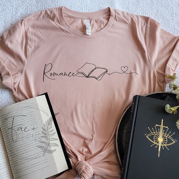 Romance Reader T-Shirt | Reading Shirt | Book Lovers Tee | Book Club | Bookish Clothing |Romance Lover