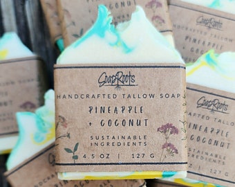 Pineapple + Coconut | Coconut Milk | Tallow Soap