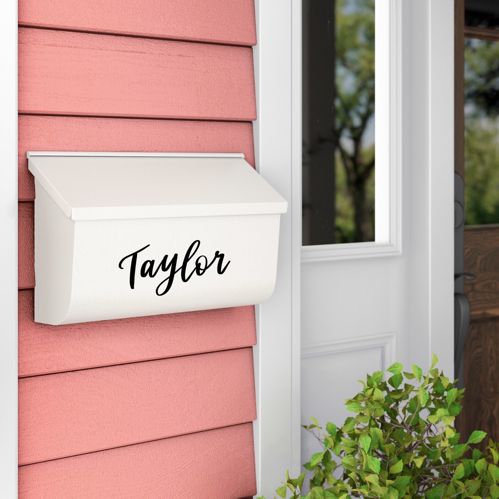 Mailbox Name Decal Etsy