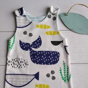 Baby Boy Rompers,Baby Boy shorts Romper, Blue Whale Romper, Organic Cotton, Boys Romper, Newborn Romper, Baby Shower Gift.