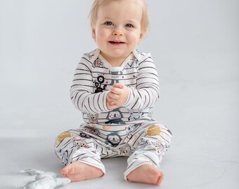 Onesies Baby,Unisex Onesies,Long sleeve Onesies,Cute Monsters print,Organic Cotton,Onesies for Baby Boy,Coming home Onesies