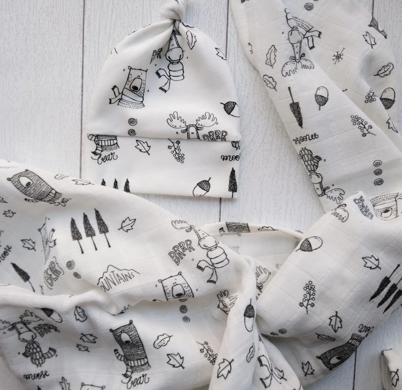 etsy muslin swaddle
