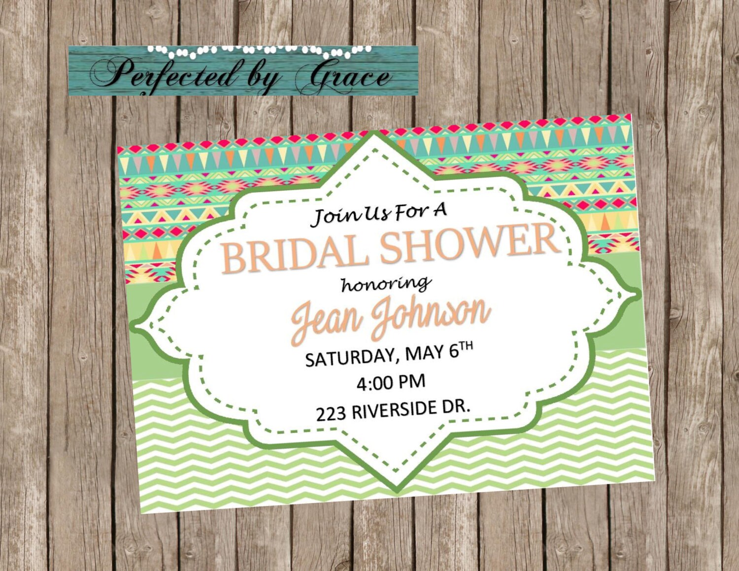 WEDDING BRIDAL SHOWER Invitation Generic Invitation can be Etsy
