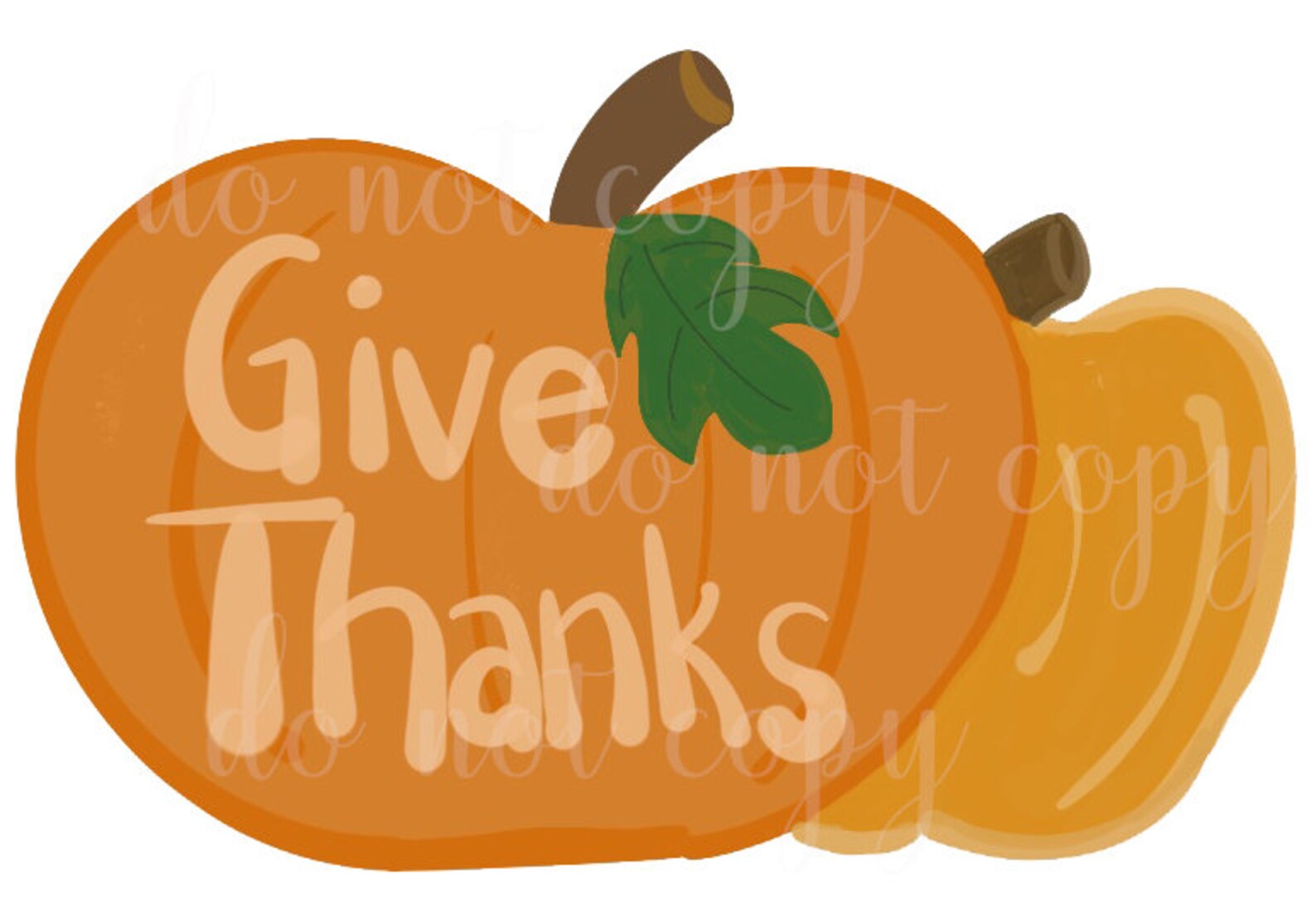 Thanksgiving Clip Art Pumpkins GIVE THANKS Great For | Etsy