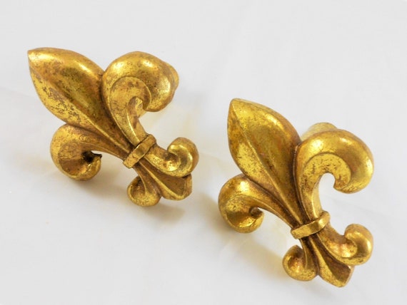 Fleur Di Lis Curtain Holdbacks Curtain Tieback Drapery Tie Etsy