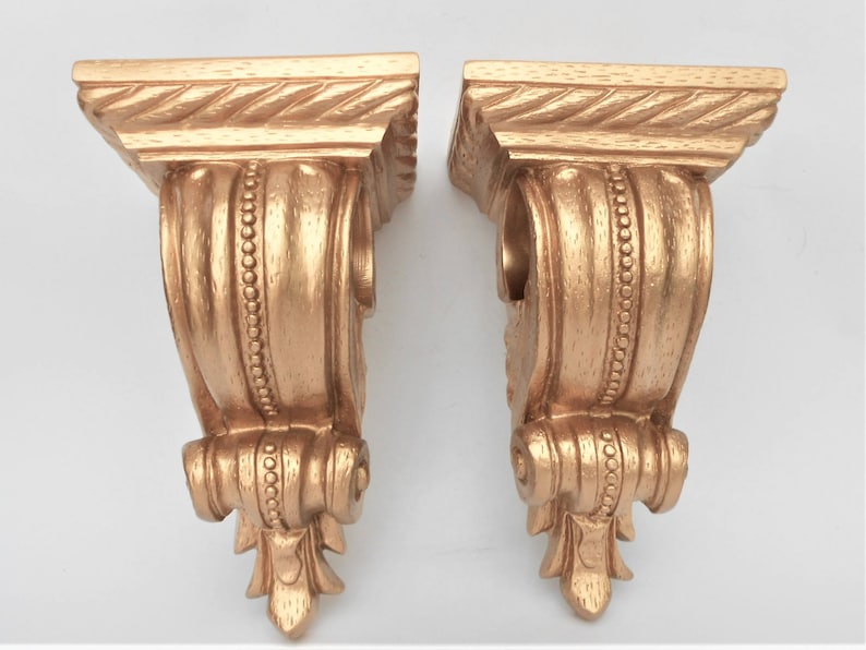 Rose Gold Curtain Sconcescurtain Rod Bracketsdry Scarf Image 0