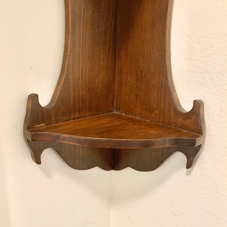 Wood Corner Sconce Shelf for Wall DecorWall SconceWall Shelf Etsy
