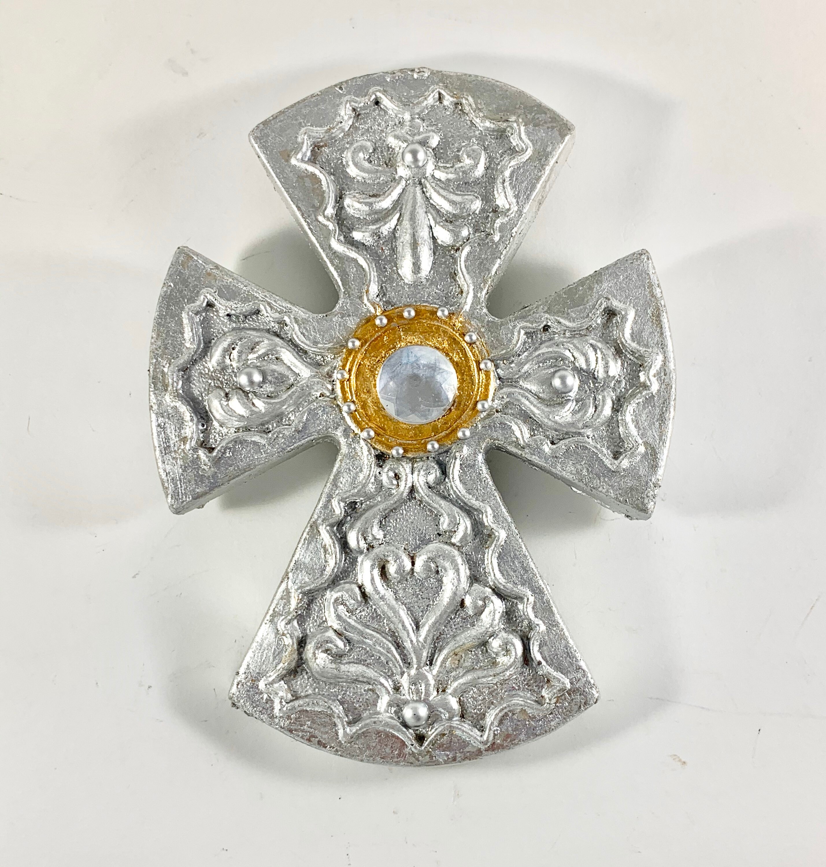 8.5H Wall Cross Silver Cross Decorative Cross Silver Etsy