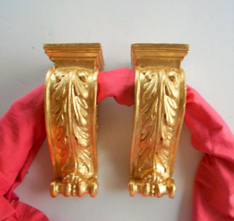 Dry Sconces Curtain Rod Bracket Brackets Gold Image 0