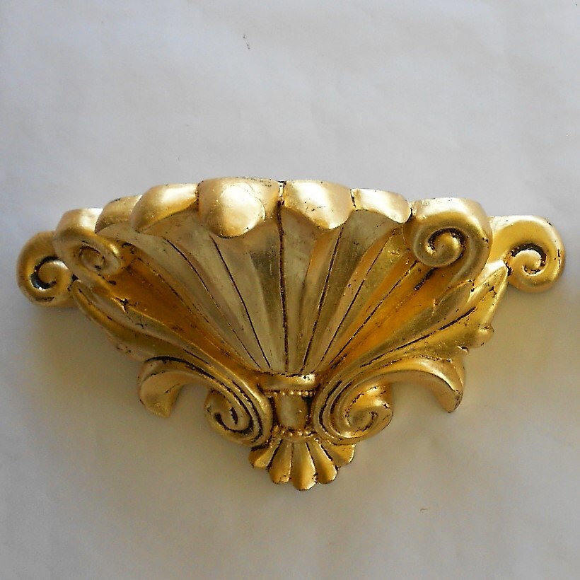 Wall Sconce Shelf Bracket Vintage Style Gold Gilt Sconce ... on Small Sconce Shelf id=93881