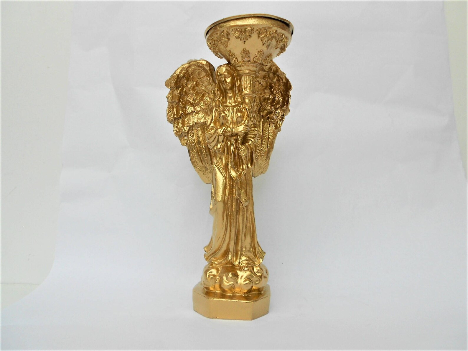 Angel Candle Holder Christmas Angel Figura Angel Estatua Etsy
