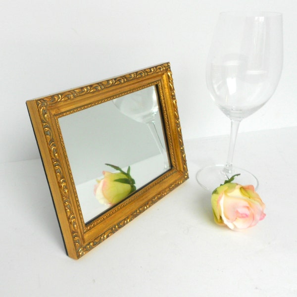 Wall Mirror,Decorative Wall Mirror,Unique Wall Gold Mirror,Distressed Gold Leaf Mirror,Ornate Gold Framed Mirror,Vanity Mirror,Wall Mirror
