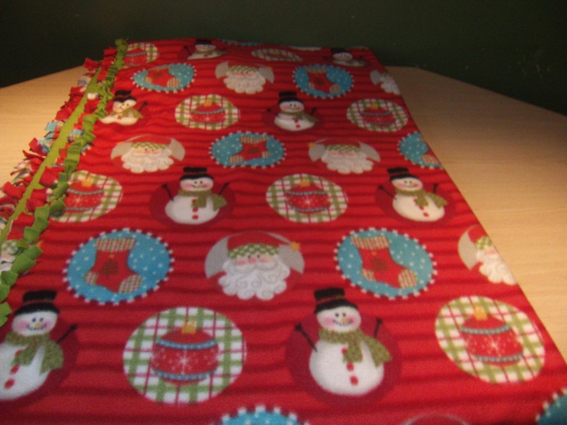 Christmas Blanket Large Fleece Blanket Holiday Blanket Etsy