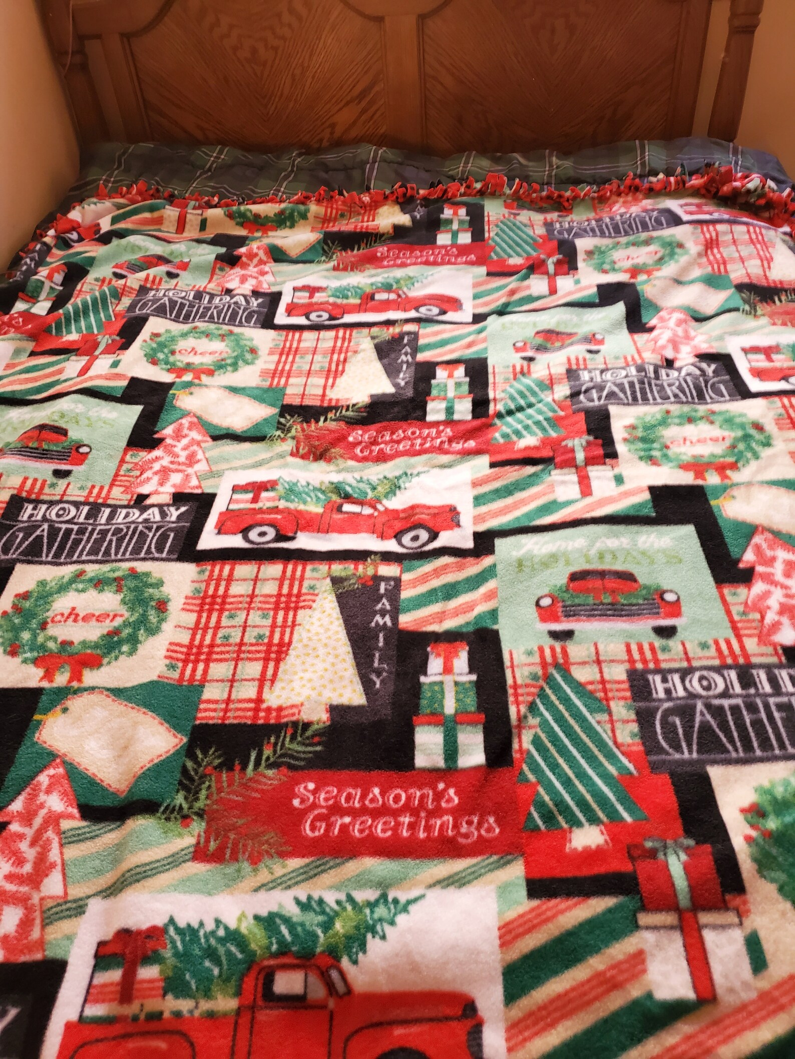 Christmas Blanket Large Fleece Blanket Fleece Throw Throw Etsy