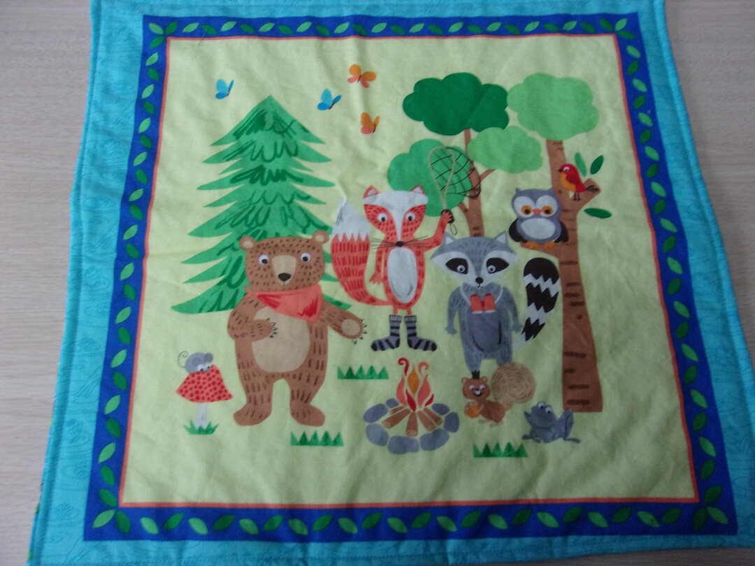 Set of Four Large Placemats Kids Placemats Camping Etsy