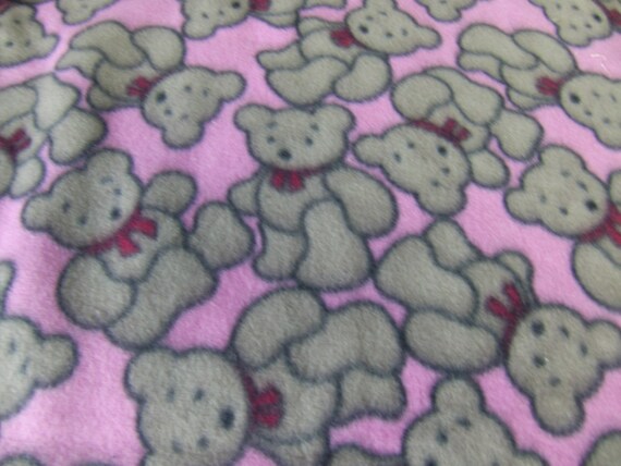 teddy bear fleece throw