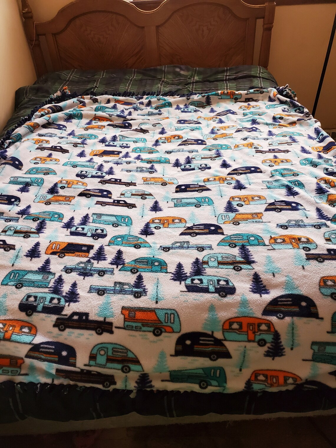 Camper and trailer blanket large fleece blanket in camper Etsy