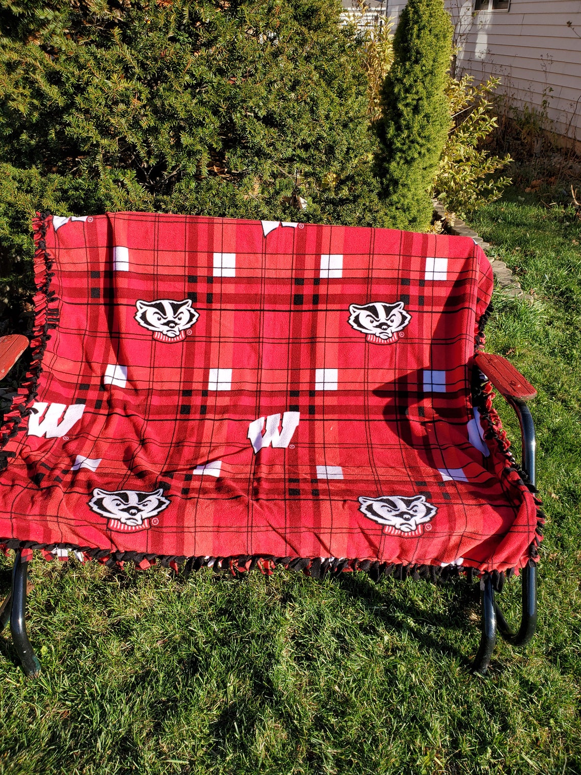 Badger blanket large and small fleece blanket gift for Etsy