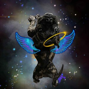 Custom Angel Pet Portrait: Remembrance Art (Digital Download)