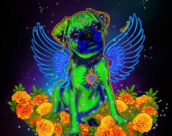 Custom Alebrije Pet Portrait with Wings: Digital Spirit Guide (Digital Download)