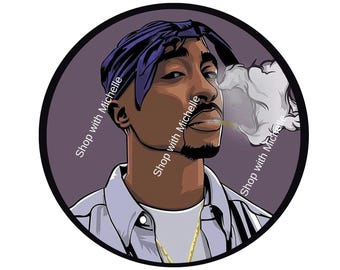 Tupac HTV Iron On Transfer