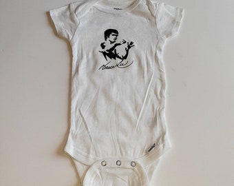 bruce lee baby onesie