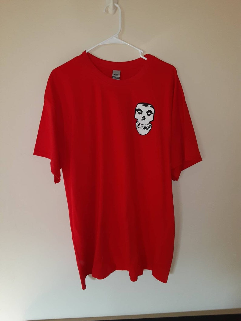 NEW Crimson Ghost Skull Shirt Red