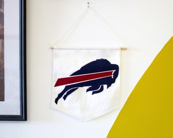 Buffalo Bills Wall Hanging Fieltro hecho a mano Rochester Buffalo Nueva York