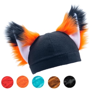 Pawstar Fox Yip Hat - fleece animal ear beanie cap