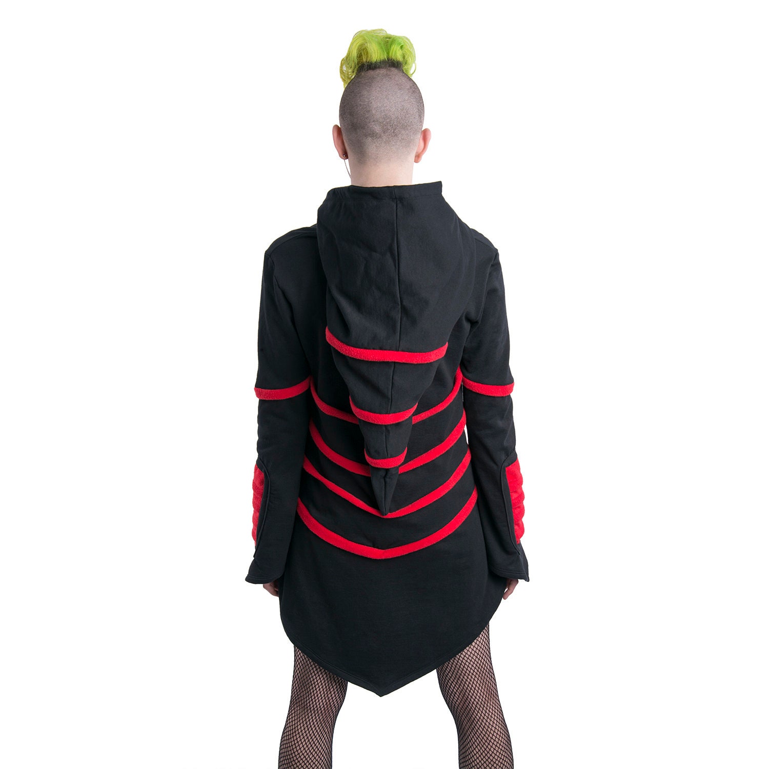 kleur- en maatopties beschikbaar - 16012 DSFusion Cyber Mage Crop Shrug Cyberpunk DSFusion Wizard Gothic Industrial Futurewear Kleding Dameskleding Hoodies & Sweatshirts Hoodies 