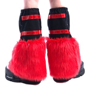 DSF Phaser Tribe Warmers Reflective Vinyl Cyber Fluffies Faux Fur ...