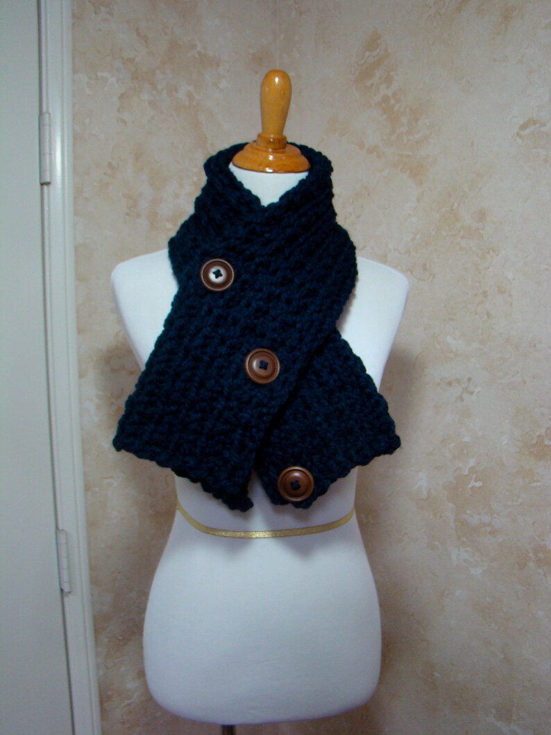 Crochet Scarf 3 Button scarf Wrap cowl Dallas Dreams Scarf Etsy