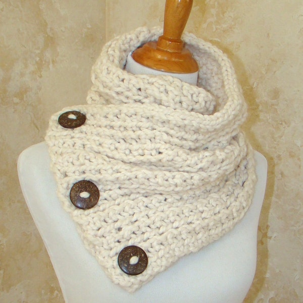 3 Button Scarf - Etsy