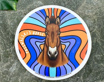 Przewalski Horse Conservation Sticker / Horse Sticker / Donates to Animal Conservation / Equine Stickers / Horse Art