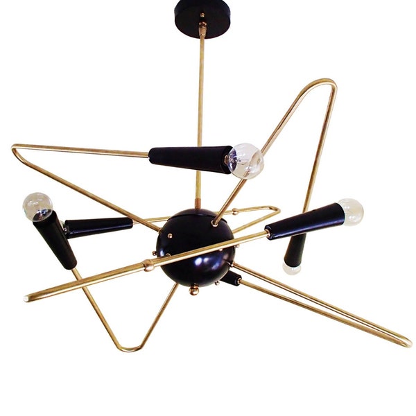 Orbital Sputnik - Ceiling Light - Atomic - Mid Century - Modern Pendant - Dining Room Lighting - Living Room