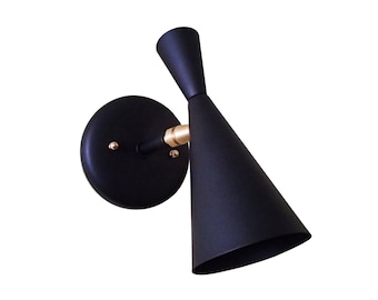 Double Asymmetrical Bowtie Sconce Atomic Mid Century