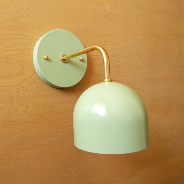 Shaded Modern Brass Wall Lighting Sconce Orb Kitchen Bathroom Living Room UL Listed