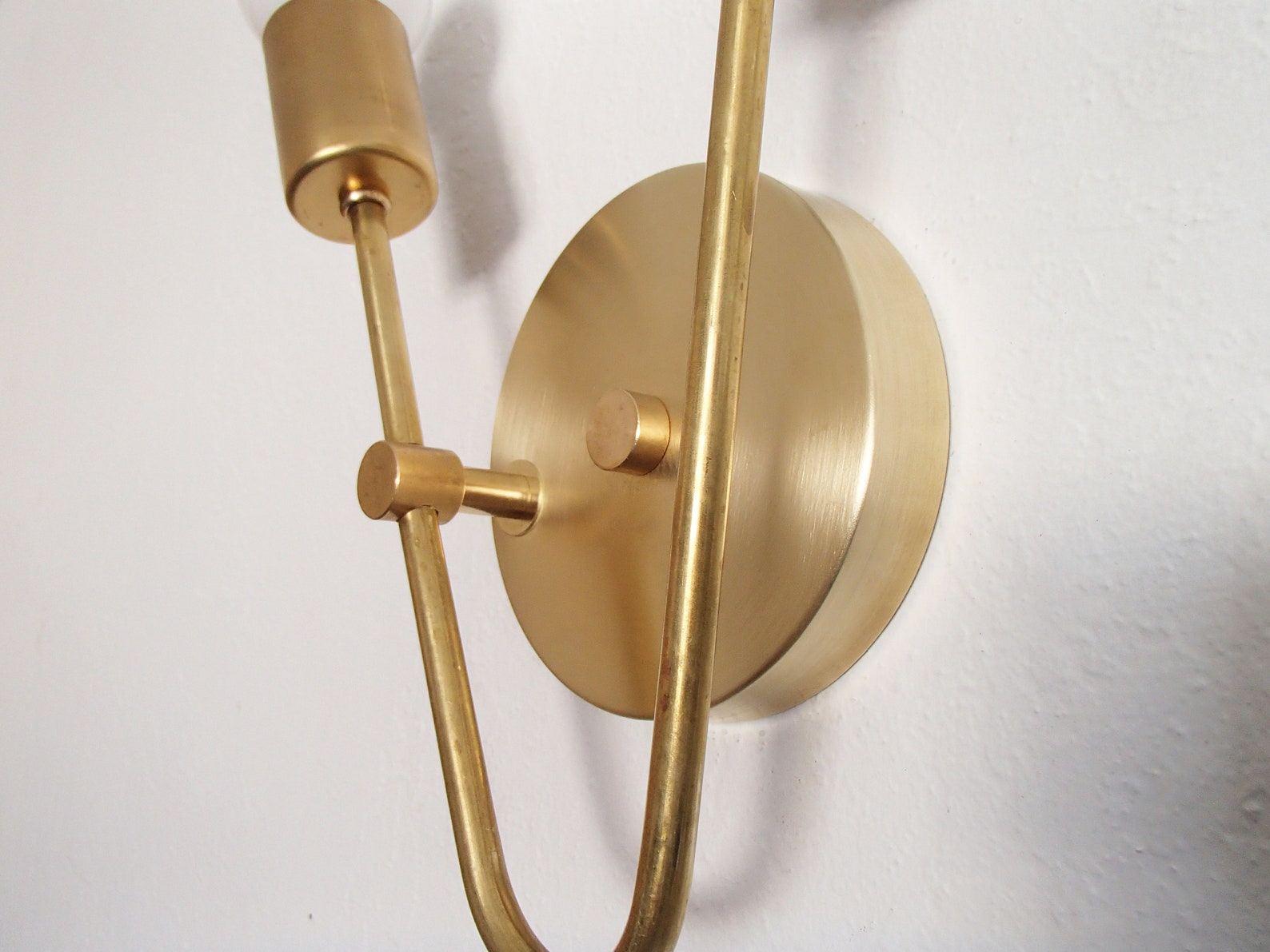 Modern Brass Wall Light Contemporary Lighting Bathroom - Etsy