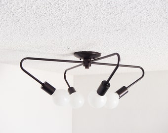 Modern Flush Mount - Ceiling Light - Bulb Cluster - Living Room Lighting - Dining Room - Bathroom - Bedroom - UL Listed