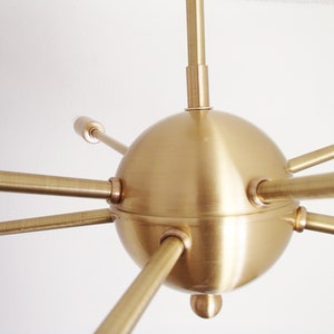 Atomic 8 Arm Starburst Sputnik Ceiling Light UL Listed image 6
