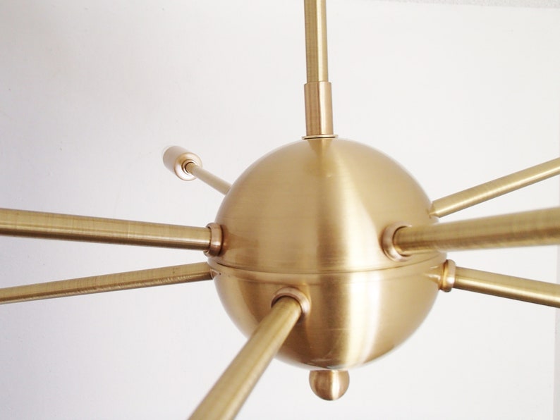 Atomic 8 Arm Starburst Sputnik Ceiling Light UL Listed image 6