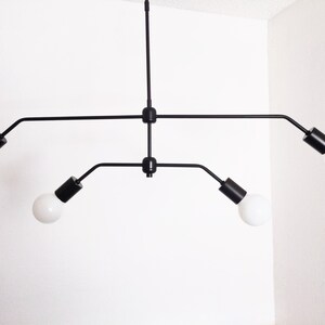 Four Arm Tiered Brass Pendant Chandelier Ceiling Light UL Listed