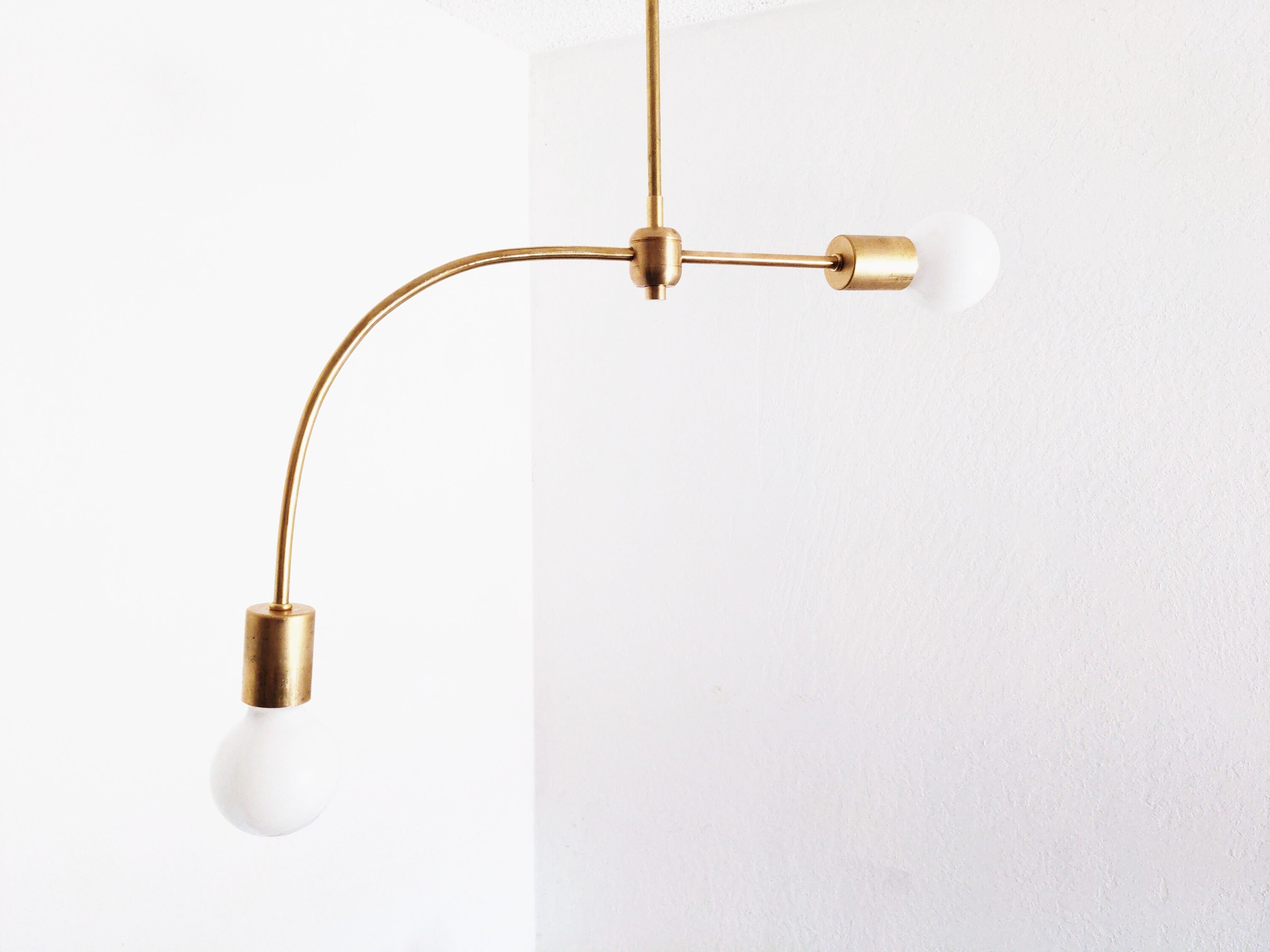 Arched Pendant Chandelier Modern Brass Dining Room Living Room Bathroom UL Listed